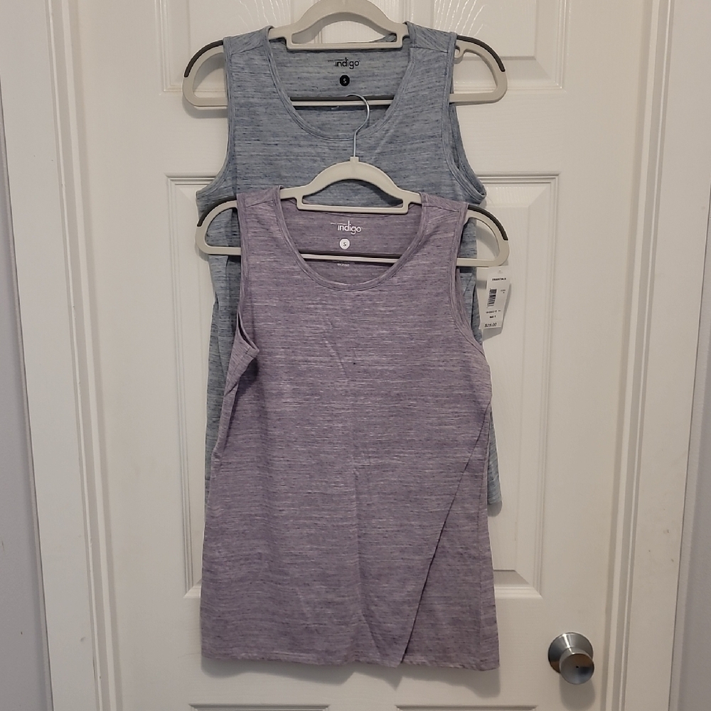 Indigo Purple Tank Top Sleeveless Knit